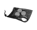 Durable Nylon Mesh Drawstring Pouch Golf Balls Holder Storage Net Bag Golf Accessory(M)