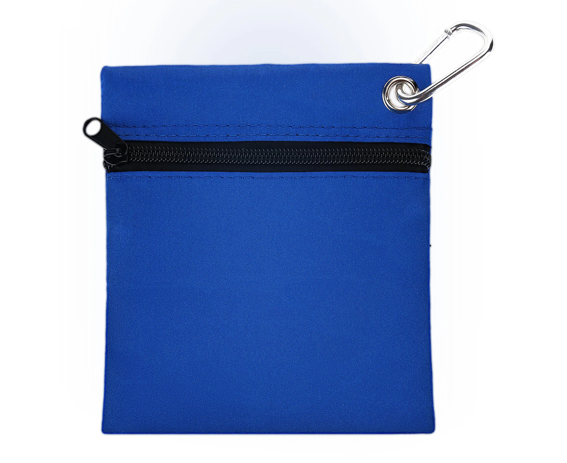 Zippered Golf Tee Ball Storage Bag Holder With Carabiner Golfing Accessories