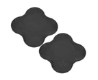 2Pcs Yoga Knee Pads Support Cushion Mats Wrist Elbow Protective Pad For Fitness Exerciseblack