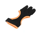 Archery Hand Guard Three Fingers Breathable Pu Recurve Bow Archery Gloves For Outdoor Shooting S