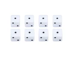 8Pcs 6 Sided Dice Set Educational Square Corner Dice Standard Game Dice Interactive Board Games Dice For Home Classroom White