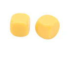 6Pcs Large Dice Set Round Corner Waterproof Oxidation Resistance Smooth Surface Dice For Bar Diy Yellow