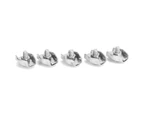 5Pcs Rope Clamp Simplex Stainless Steel Marine Hardware Fixation Clip For Hoisting Machinery3Mm/0.12In