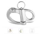 10*35Mm Stainless Steel Fixed Snap Shackle Quick Release With Round Ring