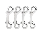 L100Mm 316 Stainless Steel Double End Bolt Snap Hook Marine Grade Double Ended Snaps