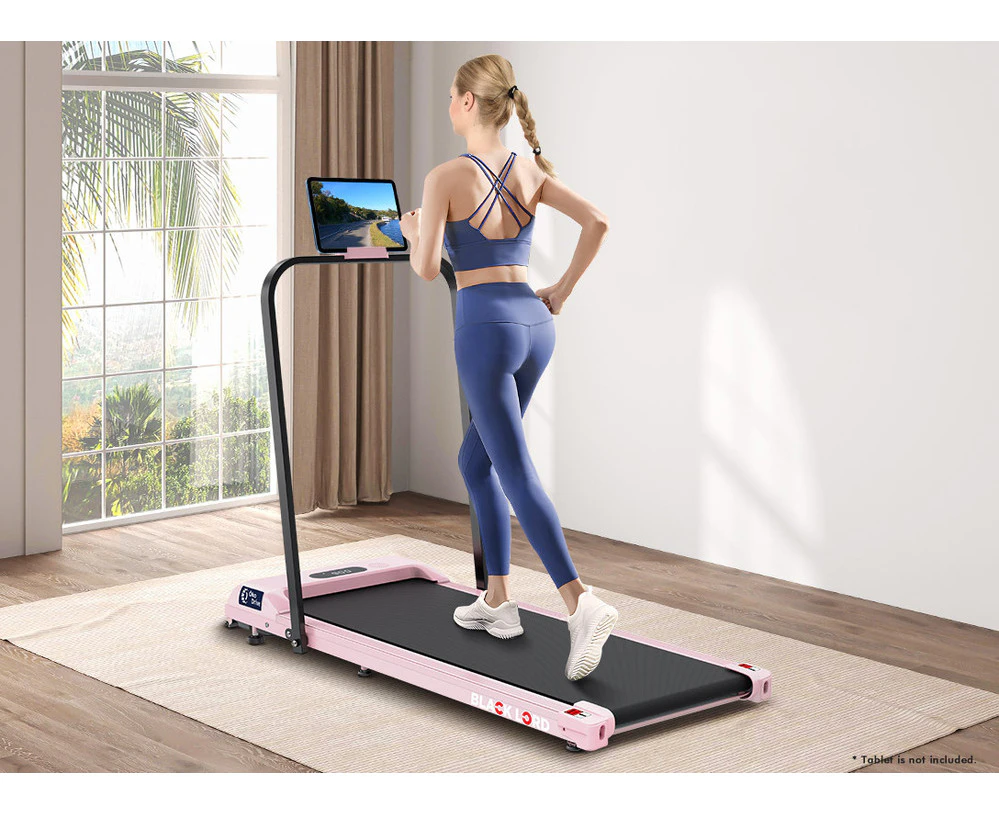 BLACK LORD Treadmill Electric Walking Pad Home Office Gym Fitness Foldable Pink