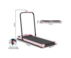 BLACK LORD Treadmill Electric Walking Pad Home Fitness Foldable Pink w/ Smart Watch