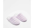 Target Samantha Quilted Slipper Scuffs - Purple