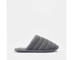 Target Samantha Quilted Slipper Scuffs - Grey