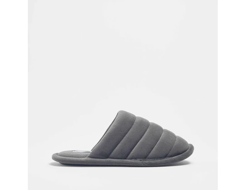 Target Samantha Quilted Slipper Scuffs - Grey