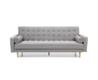 Sofia Grey 3 Seater Sofa Bed