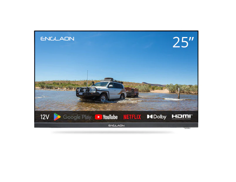 ENGLAON 25'' Full HD 12V Smart TV With Chromecast & Bluetooth