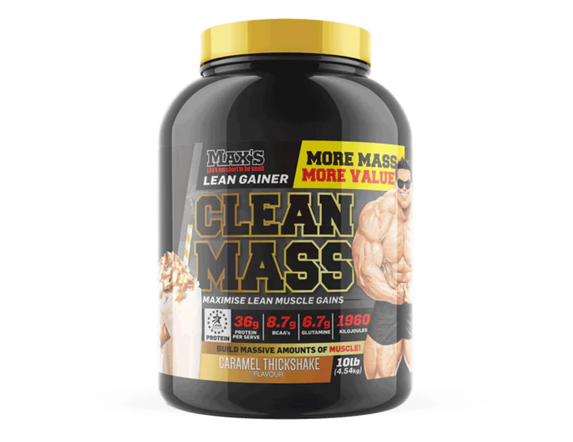 Max's Clean Mass Protein Powder Caramel Thickshake 4.54kg