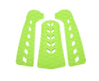 3Pcs Surfboard Traction Pad Anti Vibration Water Resistance Thermal Insulation Green Deck Pads For Yachts Rvs Boats