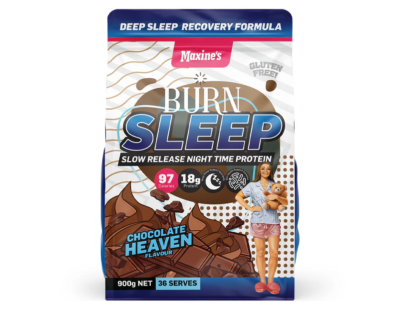 Maxine's Burn Sleep Night Time Protein Chocolate Heaven 900g / 36 Serves