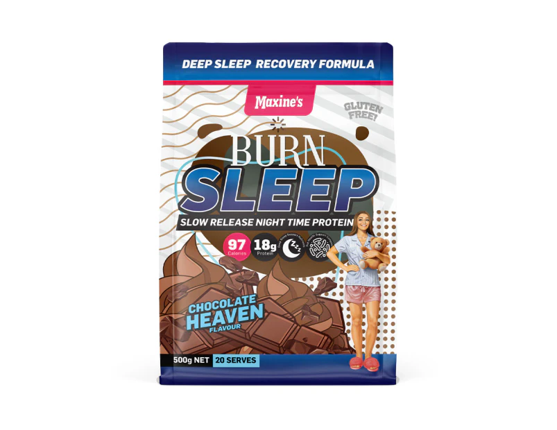 Maxine's Burn Sleep Night Time Protein Chocolate Heaven 500g / 20 Serves