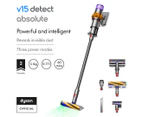 Dyson V15 Detect™ Absolute stick vacuum cleaner (Yellow/Nickel)