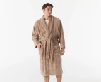 Bambury Unisex Retreat Microplush Robe - Latte