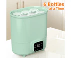 ADVWIN Baby Bottle Sterilizer,Electric Steam Bottle Sanitizer and Dryer, Universal Fit for All Baby Items, Breast Pump Accessories, Green
