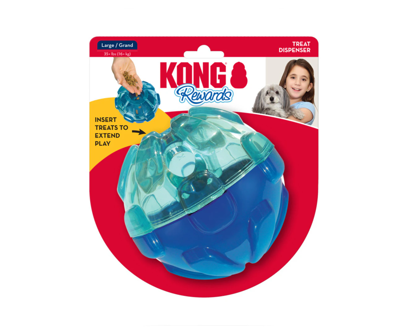 KONG Large Rewards Ball - Blue