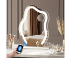 Oikiture 45x58cm Makeup Mirror Bluetooth Hollywood LED Light Vanity Mirrors Standing