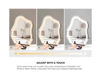 Oikiture 45x58cm Makeup Mirror Bluetooth Hollywood LED Light Vanity Mirrors Standing