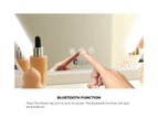 Oikiture 45x58cm Makeup Mirror Bluetooth Hollywood LED Light Vanity Mirrors Standing