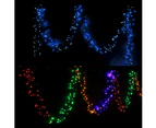 Christmas 800 LED Fairy Firecracker Cluster Lights Wave/Water Flow Function Effect 12m Long - Multi Colour