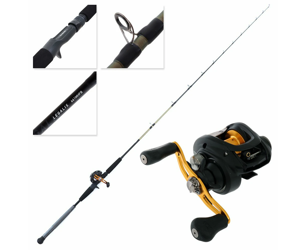 Daiwa Laguna 100 HDA Legalis 661MHFB Slow Jig Baitcaster Combo 6ft 6in 60-150g 1pc