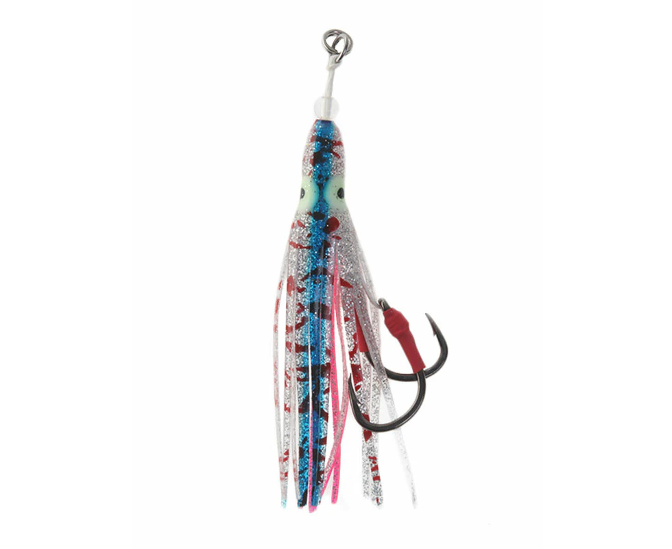 Savage Gear Hybrid Slow Jig Heavy-Duty Assist Rig 4/0 90mm Blue Mackerel