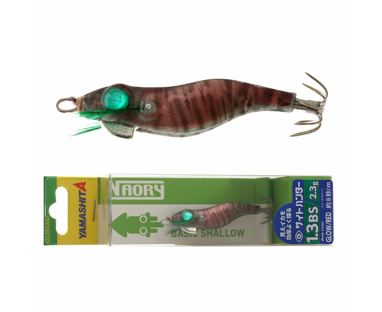 Yamashita Naory Sight Hunter Squid Jig Size 1.3 Glow Red