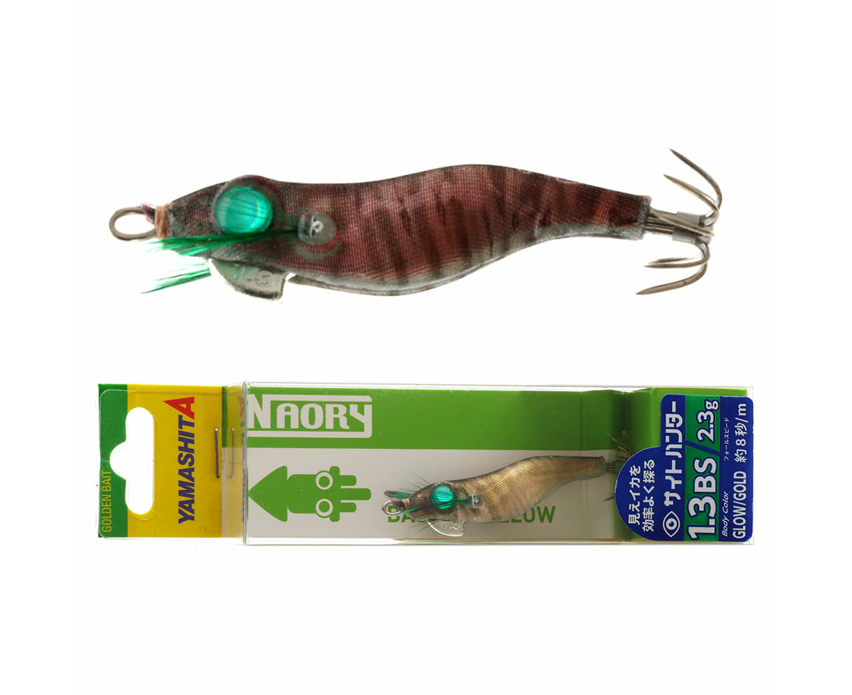 Yamashita Naory Sight Hunter Squid Jig Size 1.3 Glow Gold