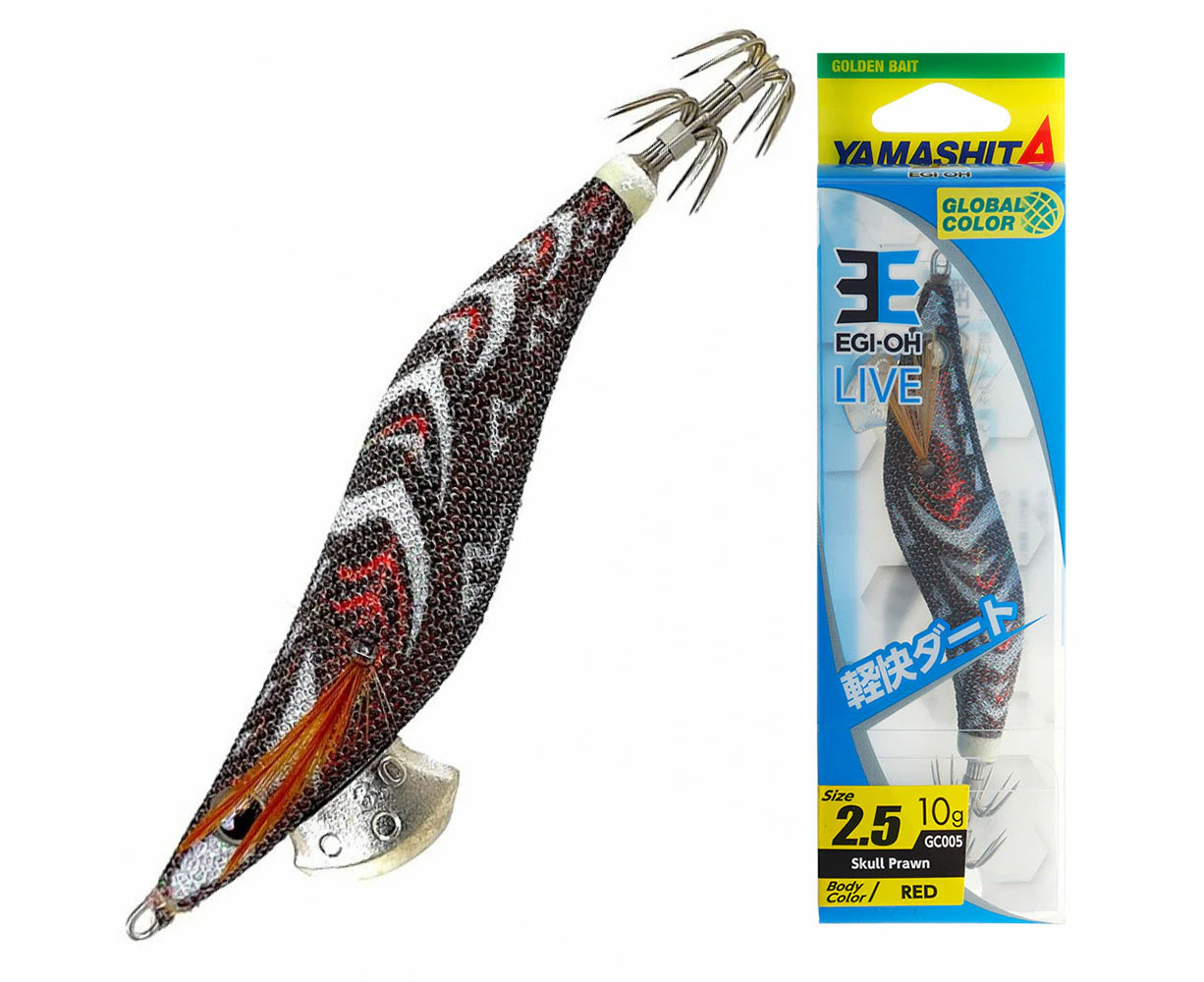 Yamashita EGI-OH LIVE Squid Jig 2.5 75mm Skull Prawn