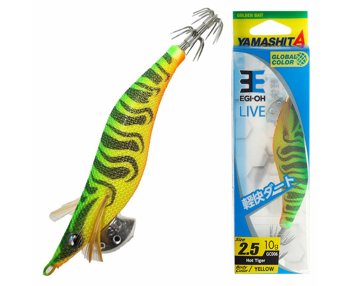 Yamashita EGI-OH LIVE Squid Jig 2.5 75mm Hot Tiger