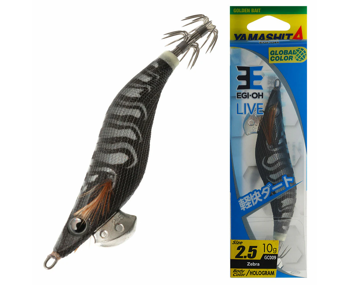 Yamashita EGI-OH LIVE Squid Jig 2.5 75mm Zebra