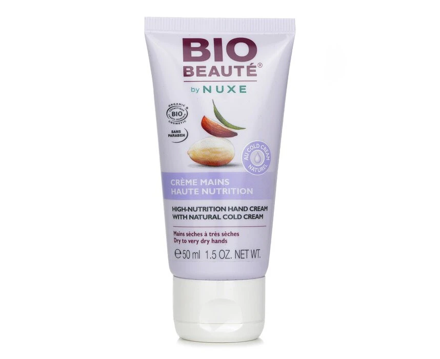 Nuxe Bio Beaute By Nuxe HighNutrition Hand Cream With Natural Cold Cream (For Dry To Very Dry Hands) 50ml/1.5oz