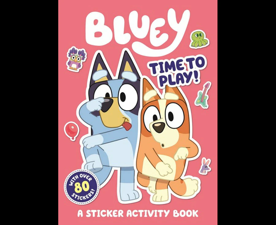 Bluey Paperback 16pgs Time to Play Kids/Children Sticker Activity Picture Book