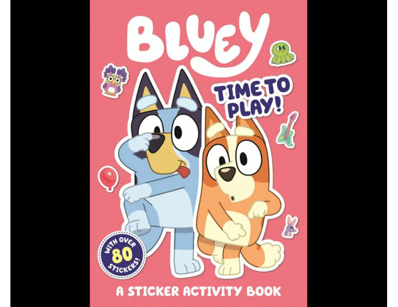 Bluey Paperback 16pgs Time to Play Kids/Children Sticker Activity Picture Book