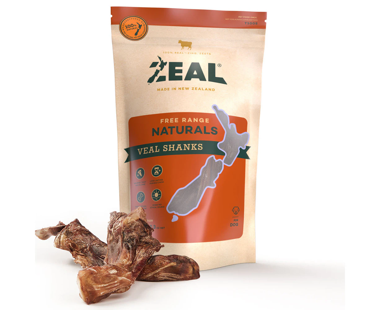 Veal Shanks 150 gram Free Range Naturals Dog Treats by ZEAL