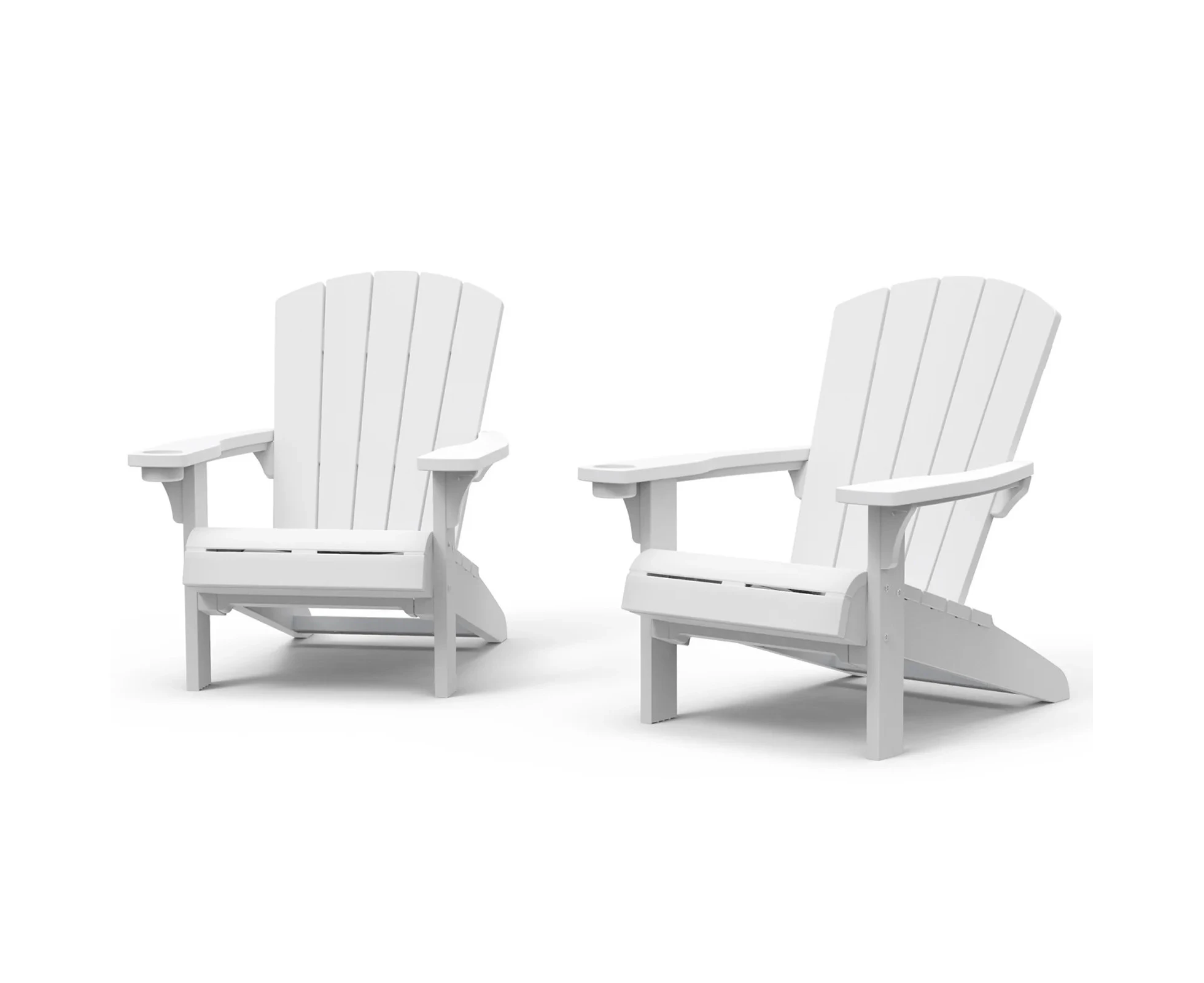 Keter Alpine Adirondack Chair 2PK - White