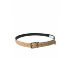 Dolce & Gabbana Elegant Beige Leather Belt