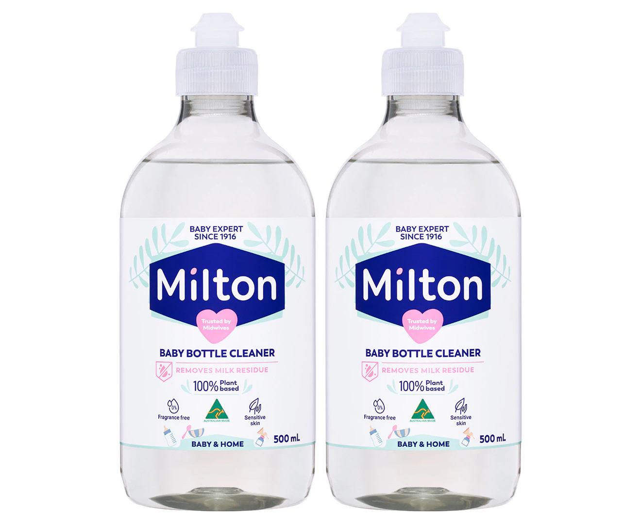 2 x Milton Baby Bottle Cleaner 500mL