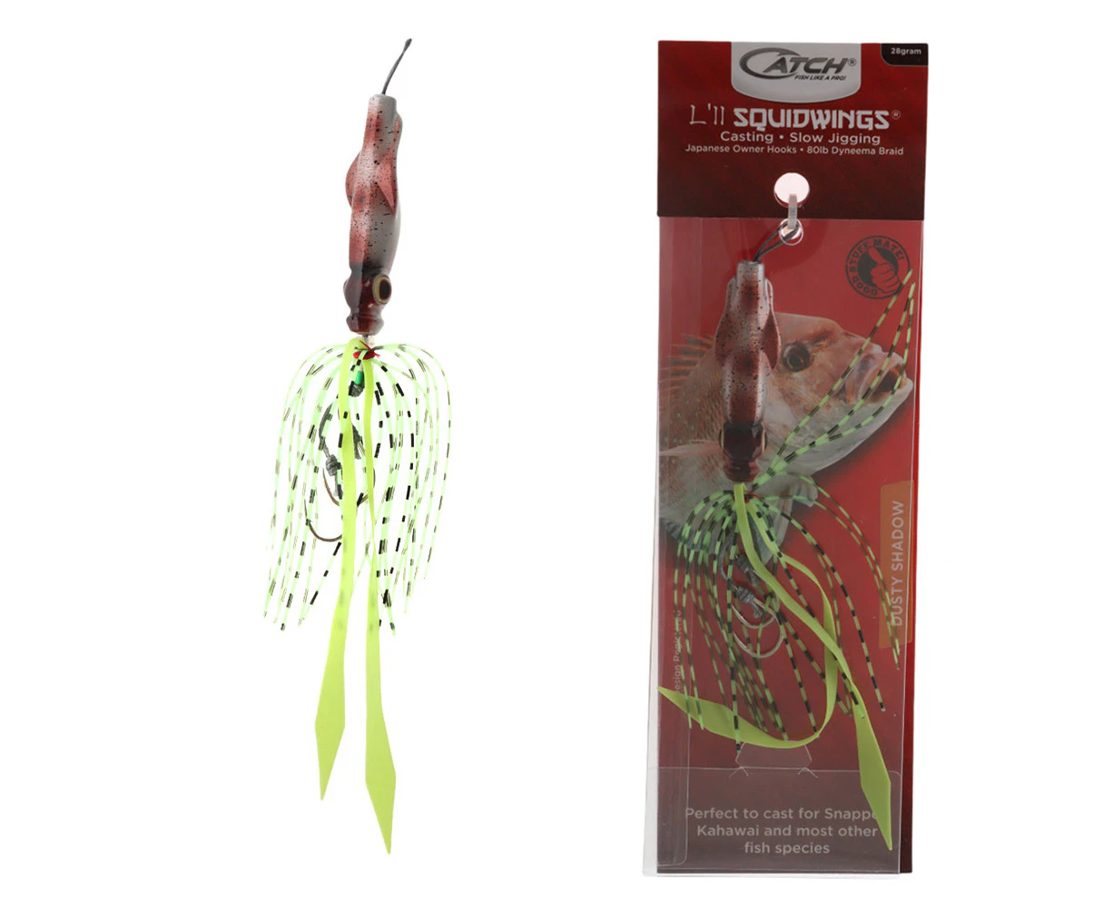 Catch L'll Squidwings Inchiku Lure 28g Dusty Shadow