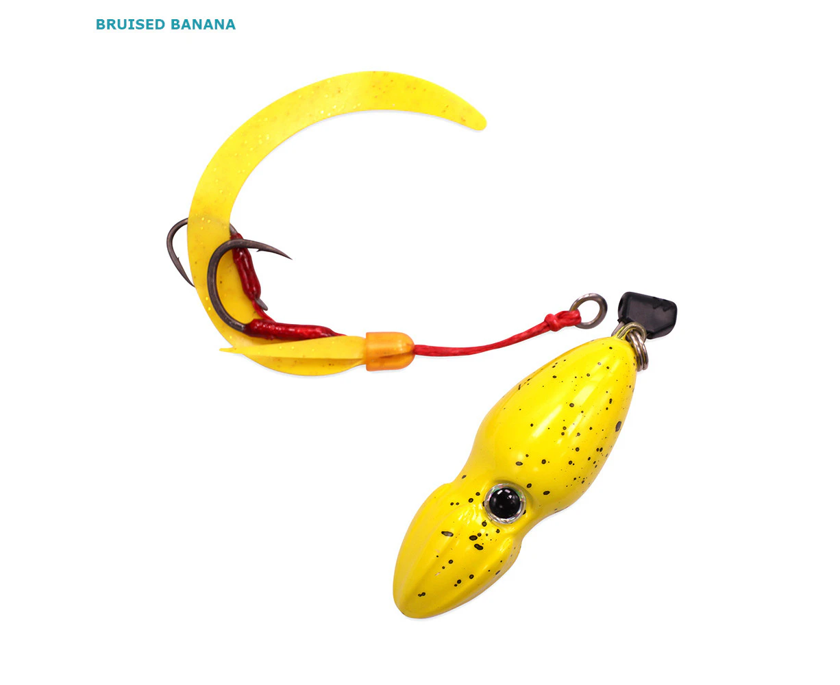 Ocean Angler G-Bomb Sliding Lure 80g Bruised Banana