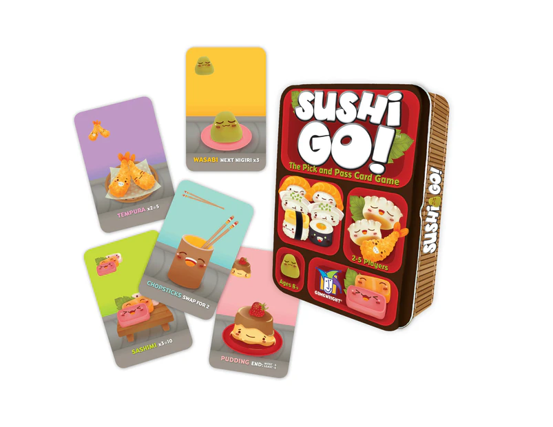 Sushi Go! Card Game In Tin Puzzle Theme Playing Cards