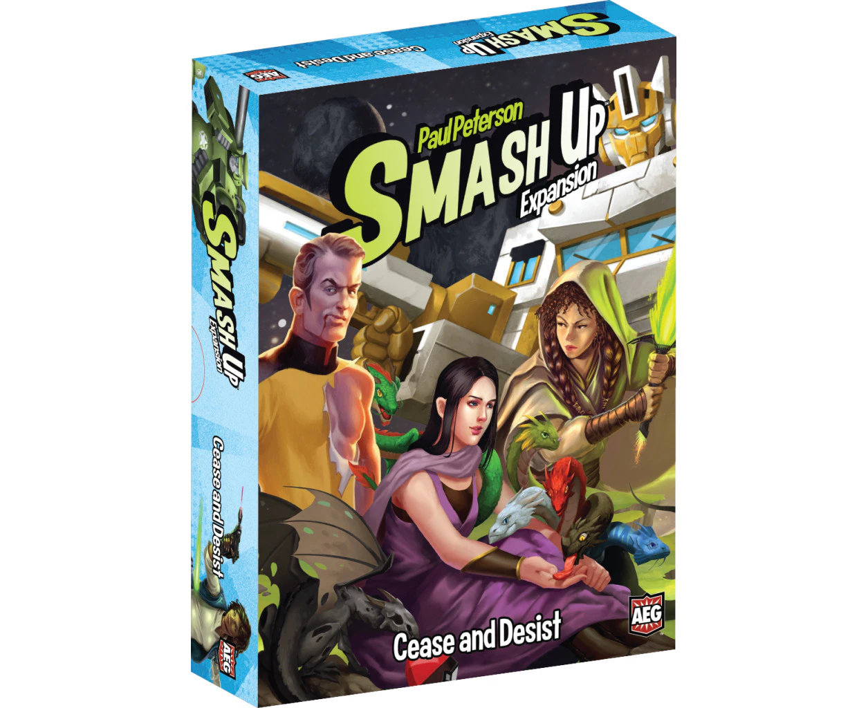 AEG Smash Up Cease and Desist Expansion Tabletop Strategy Deck Card Game 12y+