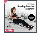 FitnessLab Rowing Machine Rower Hydraulic Resistance Exercise Fitness Cardio Home Gym