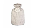 2L  Hot Water Bottle With Faux Fur Cover - OXX Essentials - Grey