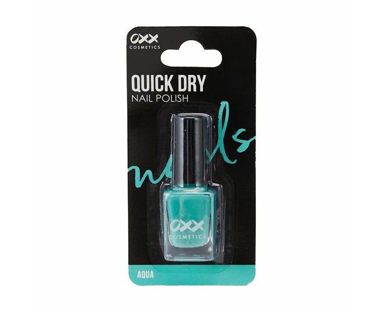 Quick Dry Nail Polish, Aqua - OXX Cosmetics