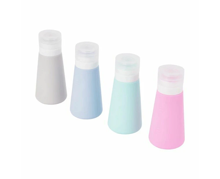 4 Pack Travel Solutions Silicone Bottles